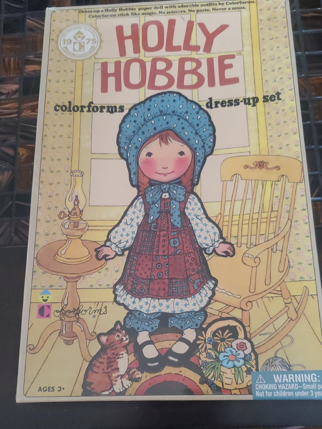Holly Hobbie Colorforms Dress-Up Set - Blue & Red Illustration